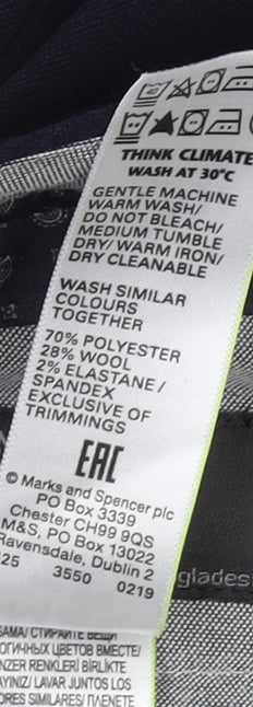 Marks and Spencer Men's Blue Dress Pants 40/31 Regular