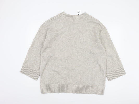 Womens UK Size M H&M Grey Pullover Jumper