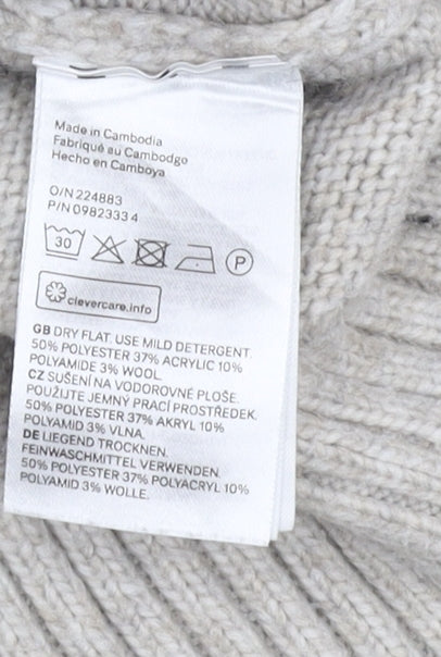Womens UK Size M H&M Grey Pullover Jumper