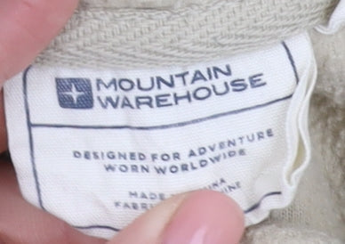 Teens UK Size L Mountain Warehouse Beige 1/4 Zip Sweatshirt