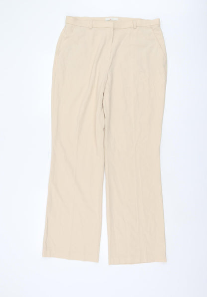 Womens UK Size 14 Marks and Spencer   Beige Trousers