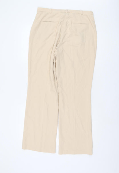 Womens UK Size 14 Marks and Spencer   Beige Trousers