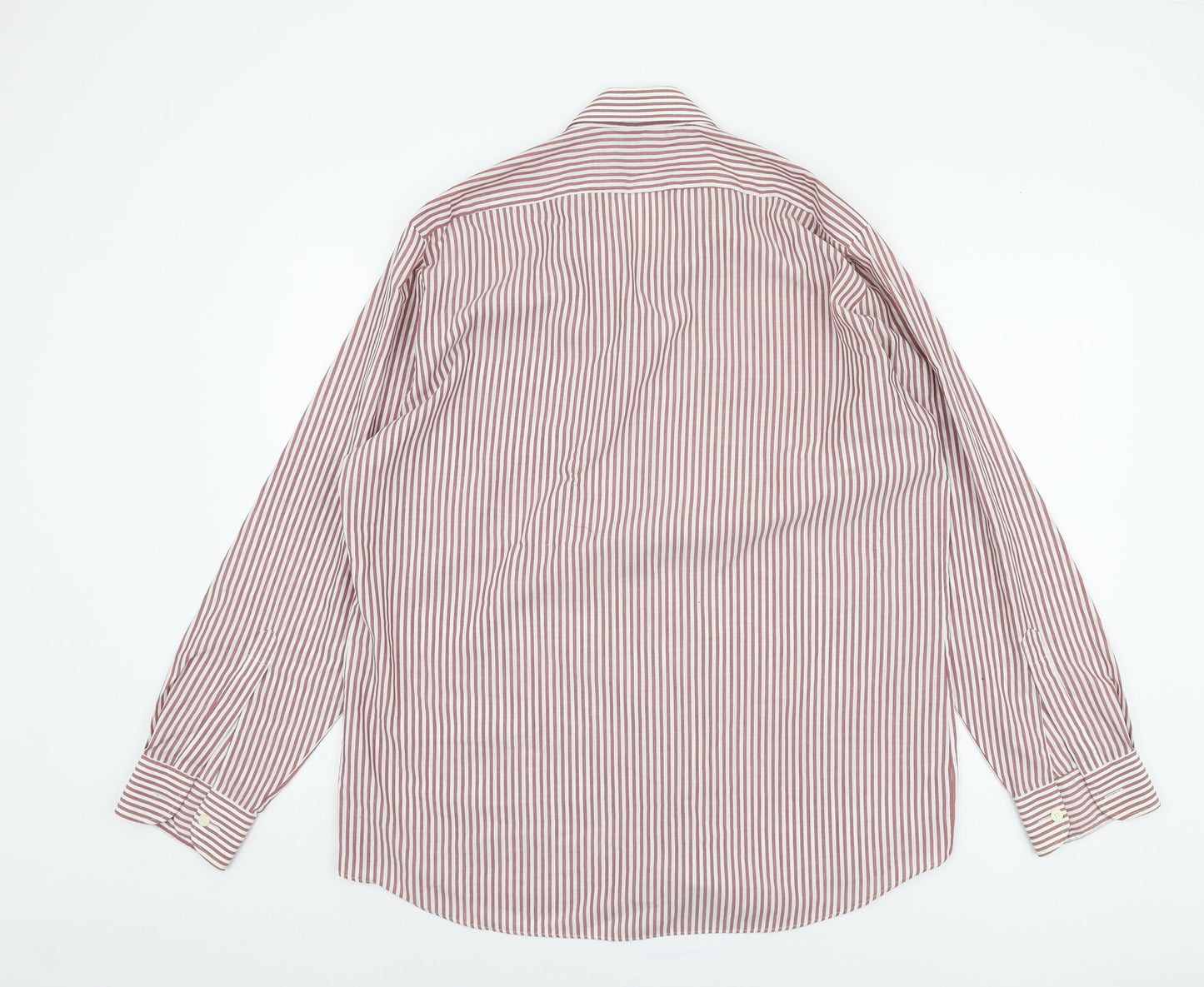 St Michael Men's Multicoloured 16 Striped Long Sleeve Shirt