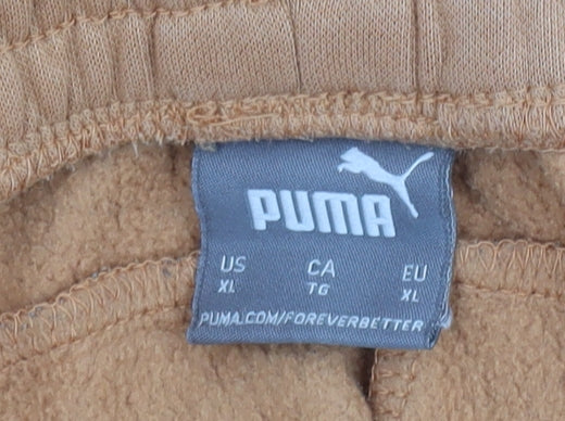 Puma Unisex Brown Jogger Trousers XL Casual Wear