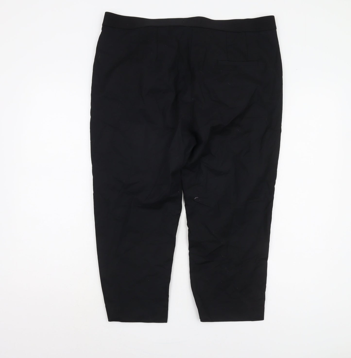 Womens UK Size 16 Marks and Spencer Regular Fit  Black Trousers