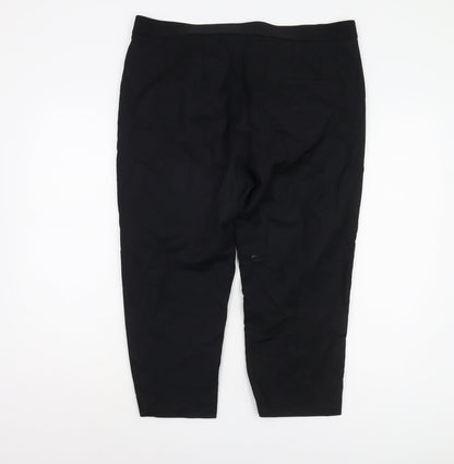Womens UK Size 16 Marks and Spencer Regular Fit  Black Trousers