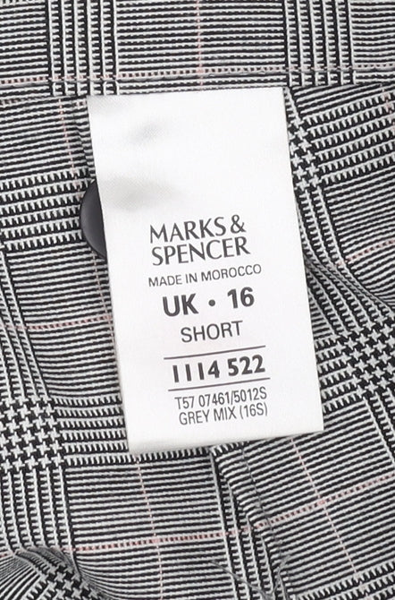 Womens UK Size 16 Marks and Spencer Regular Fit  Grey Trousers