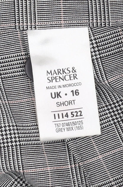 Womens UK Size 16 Marks and Spencer Regular Fit  Grey Trousers