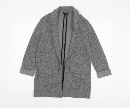 Womens UK Size 8 Topshop Grey Overcoat