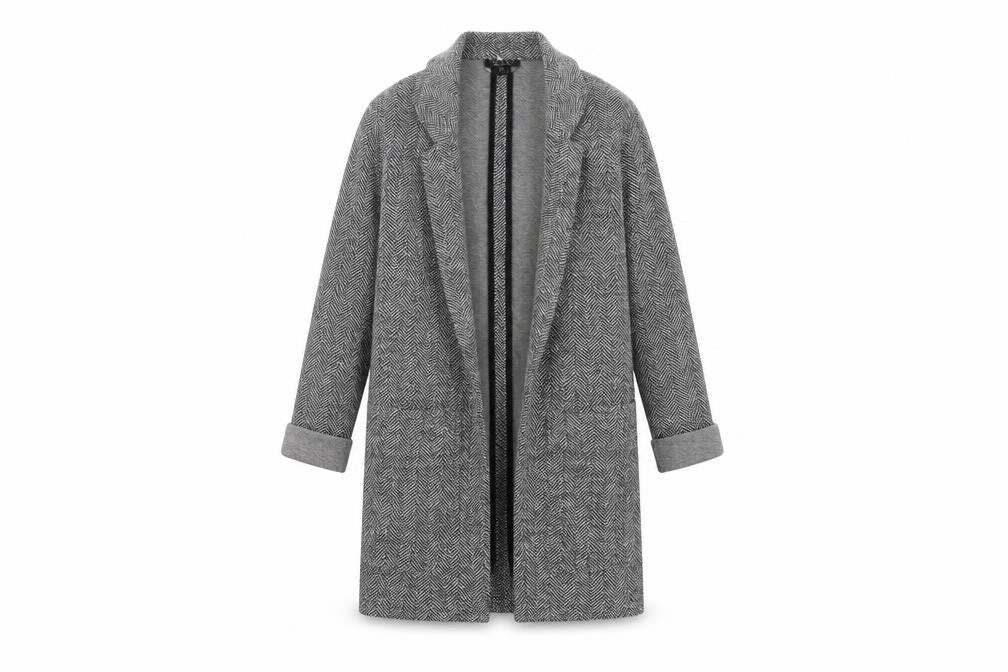 Womens UK Size 8 Topshop Grey Overcoat