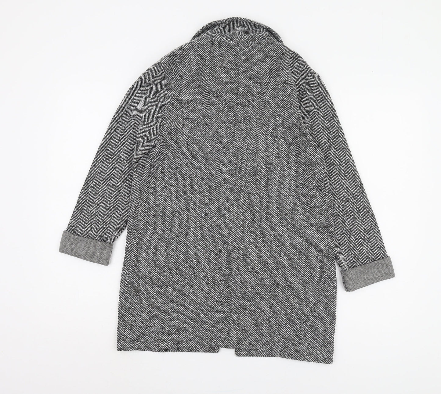 Womens UK Size 8 Topshop Grey Overcoat