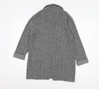 Womens UK Size 8 Topshop Grey Overcoat