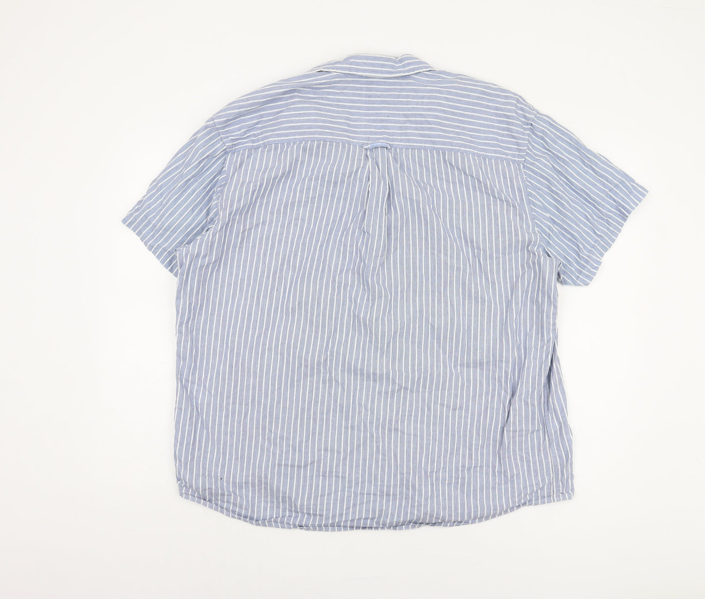 Maine New England Men's Blue XL Striped Casual Shirt