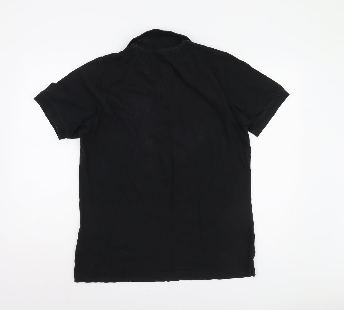 Franklin Marshall Men's Black Polo Shirt L