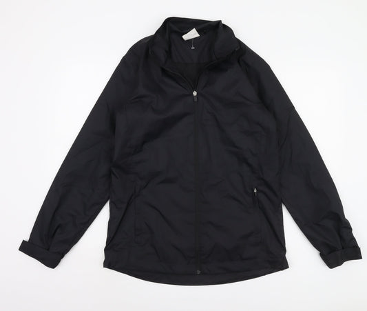 Mens UK Size S Slazenger Black Windbreaker Coat