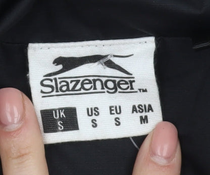 Mens UK Size S Slazenger Black Windbreaker Coat