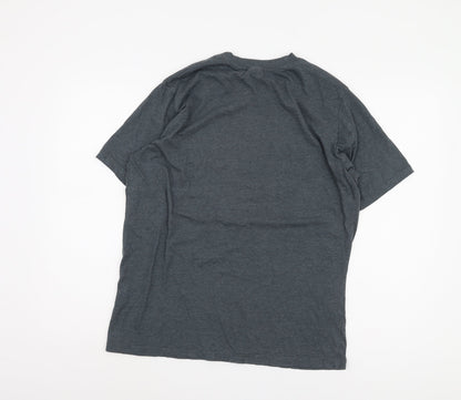 Marvel Men's Grey S.H.I.E.L.D. T-Shirt Large