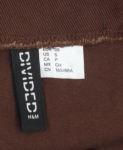 H&M Women Brown Bodycon Dress Size 10 Casual Party