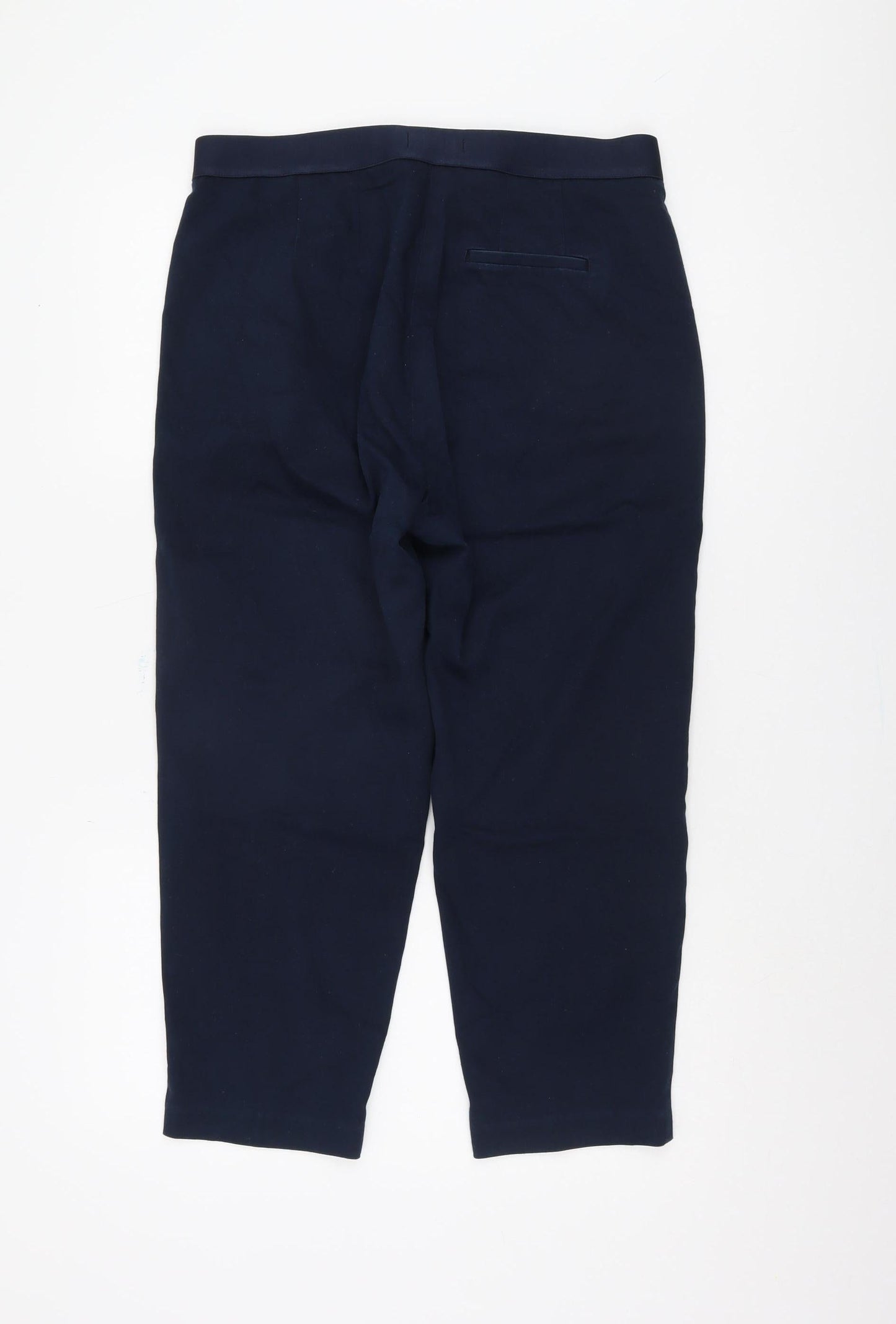 Womens UK Size 14 Marks and Spencer Regular Fit  Blue Trousers