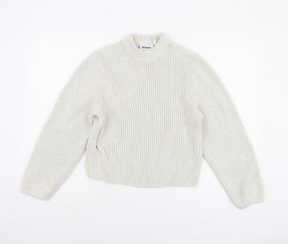 Womens UK Size XS Weekday White Pullover Jumper
