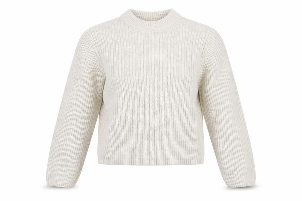 Womens UK Size XS Weekday White Pullover Jumper