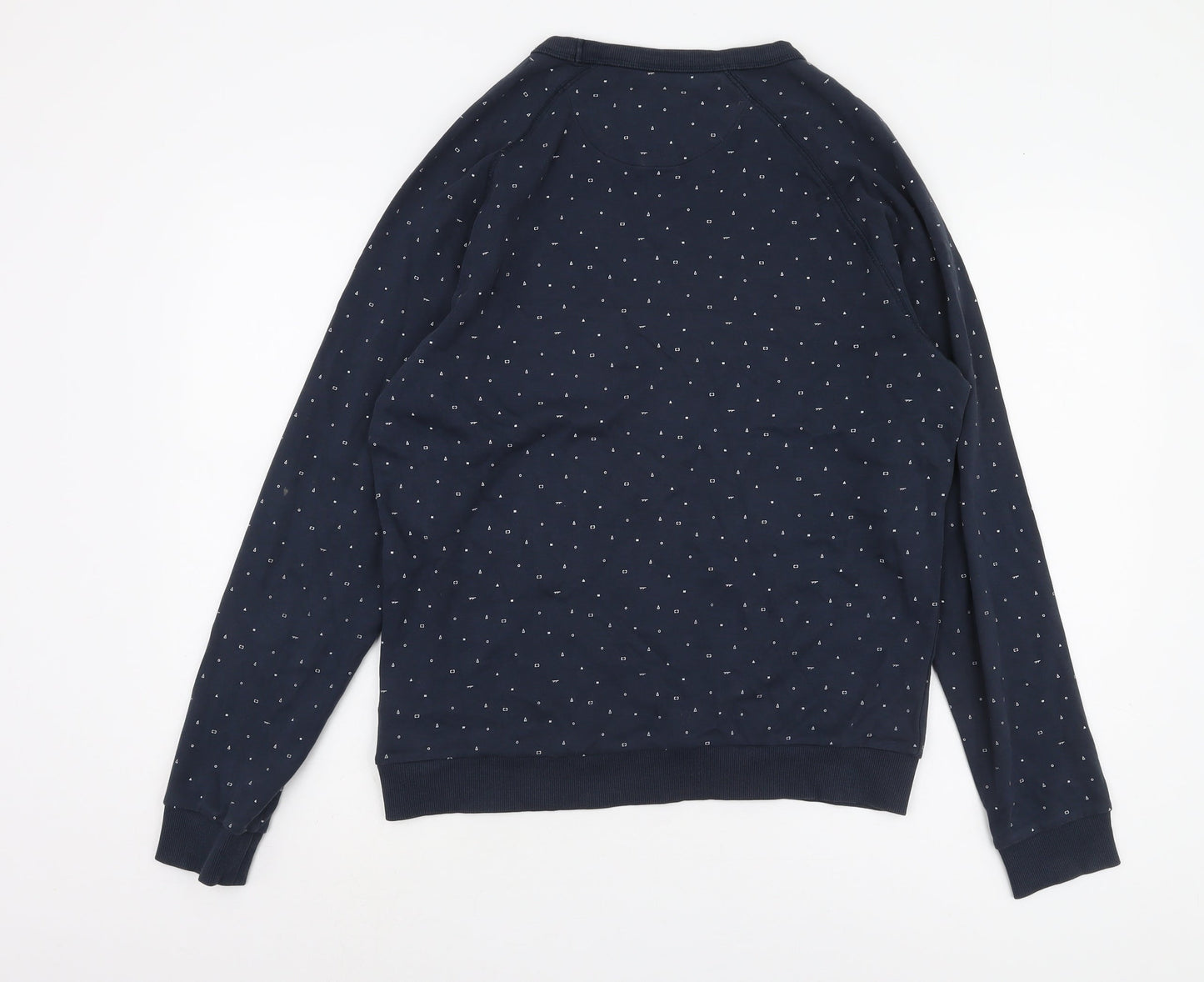 Farah Unisex Blue M Pullover Sweatshirt, Casual Cotton