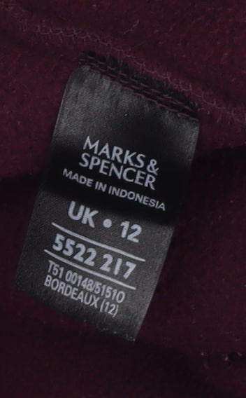 Womens UK Size 12 Marks and Spencer Purple Basic Jacket