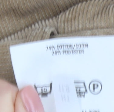 Marks & Spencer Beige Corduroy Trousers Size 36