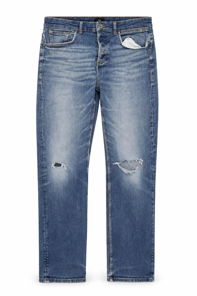 Mens UK Size 34 River Island  Straight Blue Jeans