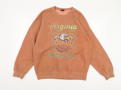 Mens UK Size M Urban Outfitters Brown Pullover Sweatshirt