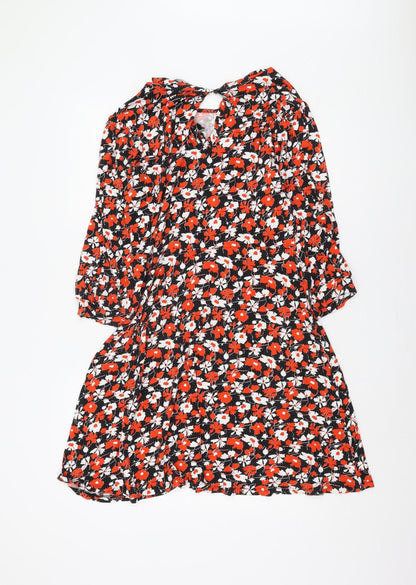 Next Women's Multicolour Floral A-Line Dress