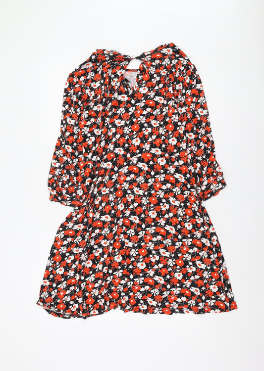 Next Women's Multicolour Floral A-Line Dress