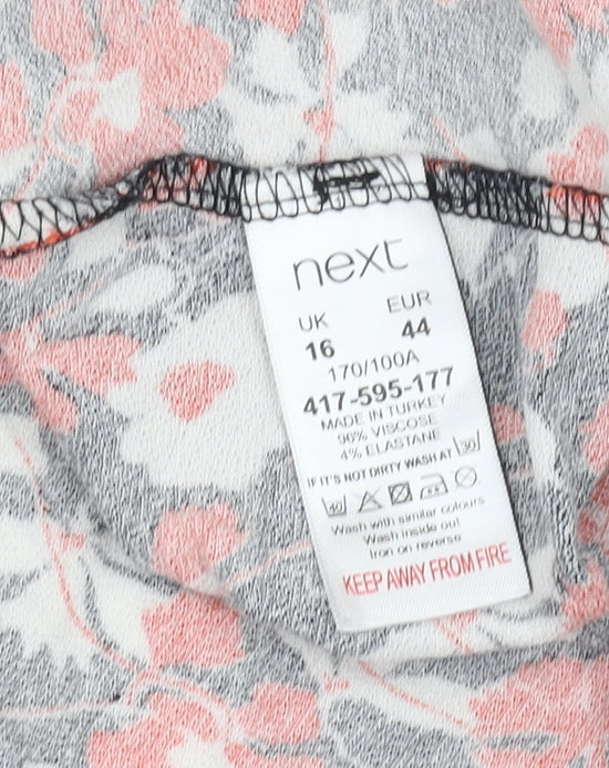 Next Women's Multicolour Floral A-Line Dress