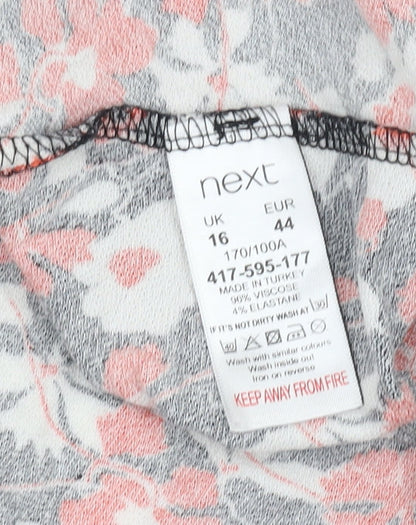 Next Women's Multicolour Floral A-Line Dress