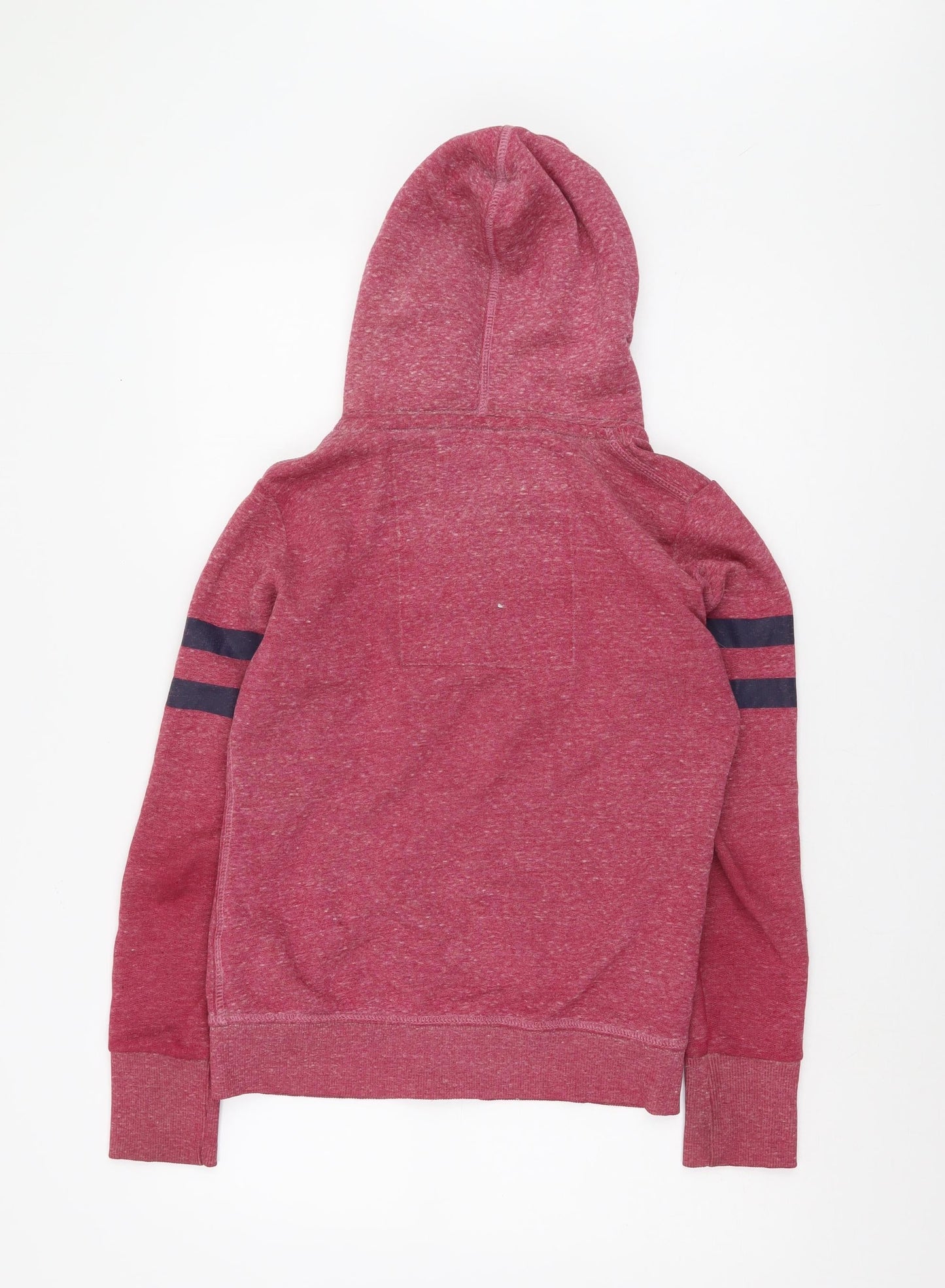 Superdry Red Full Zip Hoodie S Unisex Casual