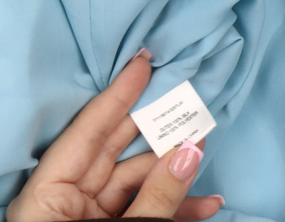 Hobbs Women's Blue Geometric Silk Dress, Size 10