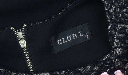 Club L Women’s Black Sheath Dress Size 12