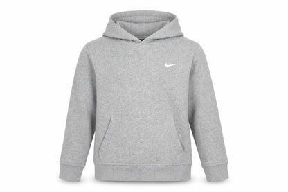 Front view of Nike boys’ grey hoodie 12-13 years with logo