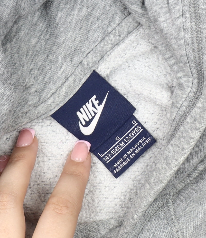 Nike Boys Grey Hoodie 12-13 Years With Logo