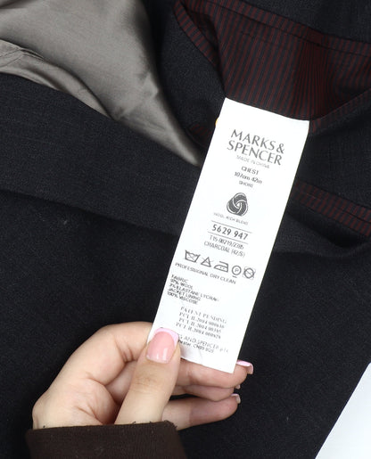 Mens UK Size 42 Marks and Spencer Regular Grey Suit Jacket