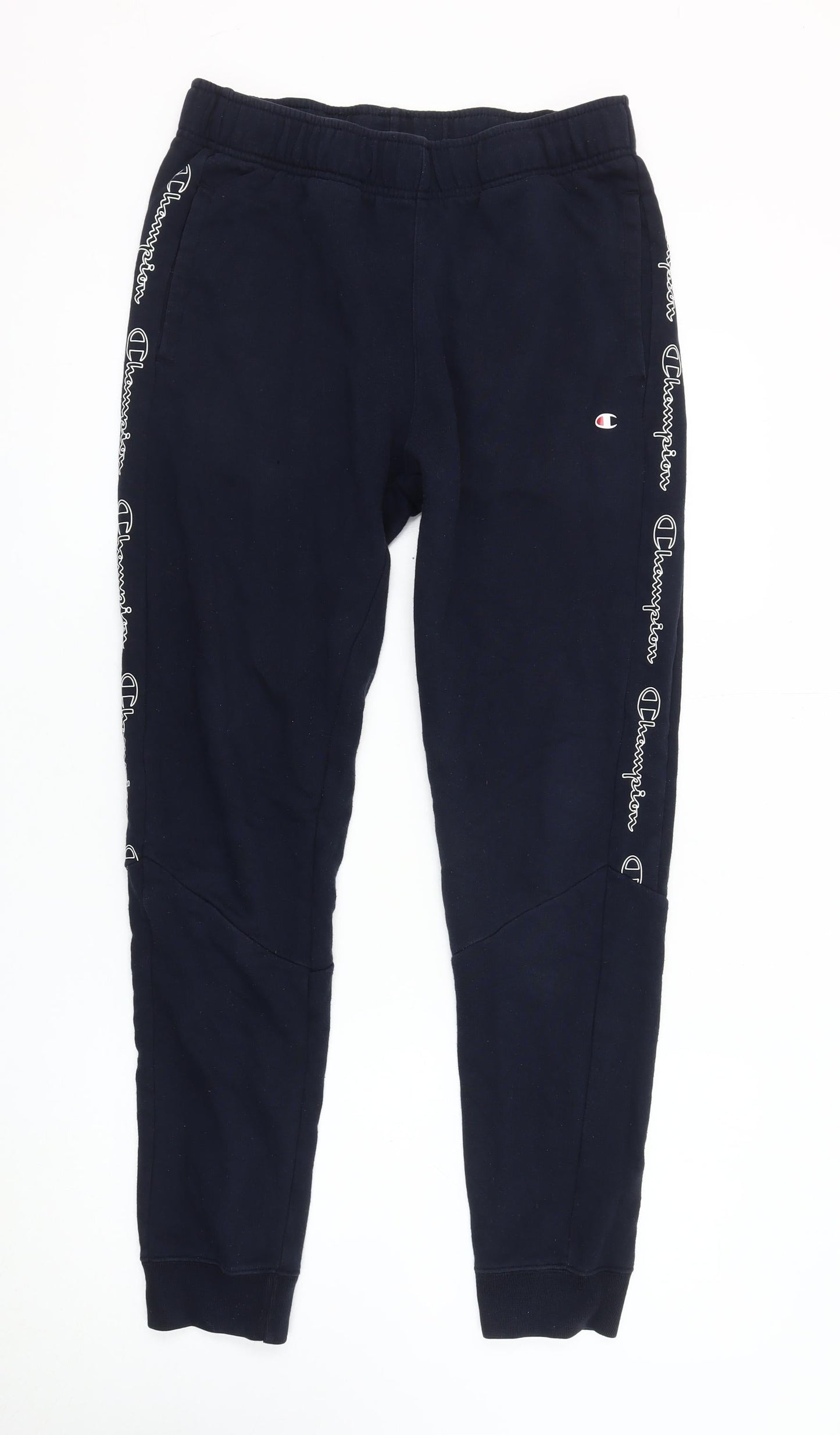 Champion Men's Blue Jogger Trousers - Medium, Jersey