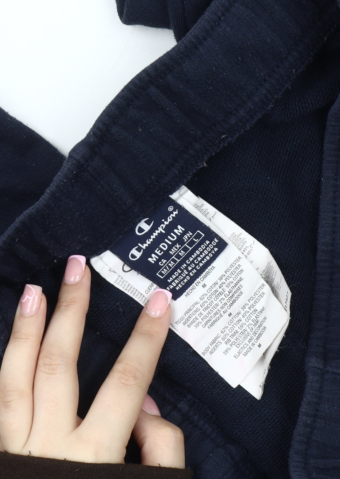 Champion Men's Blue Jogger Trousers - Medium, Jersey