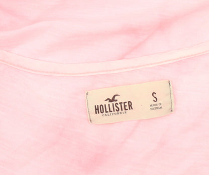 Womens UK Size S Hollister Pink Tunic T-Shirt