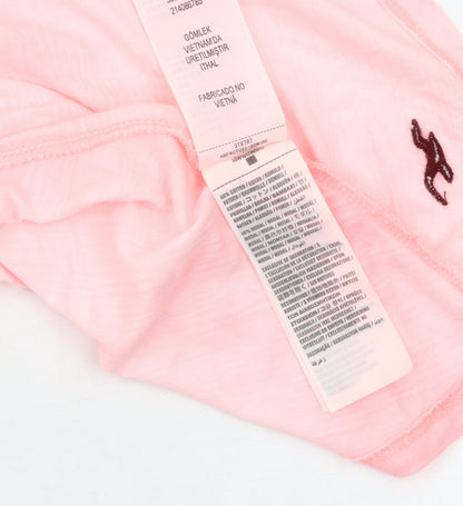 Womens UK Size S Hollister Pink Tunic T-Shirt