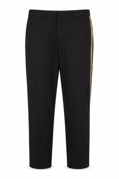 Mens UK Size 33R H&M Regular Fit Casual Black Trousers