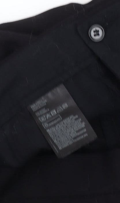 H&M Men's Black Regular Fit Trousers 33R