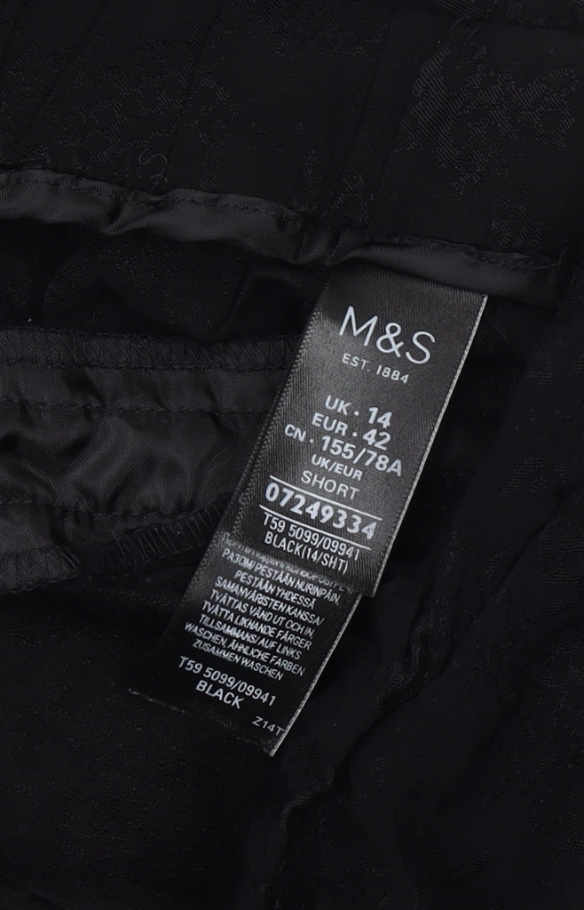 Womens UK Size 14 Marks and Spencer   Black Trousers