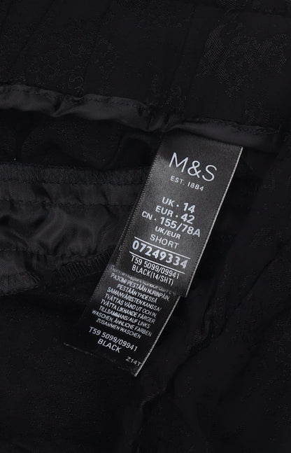 Womens UK Size 14 Marks and Spencer   Black Trousers