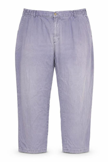 Mens UK Size 44 Cotton Traders Regular Fit Casual Purple Trousers
