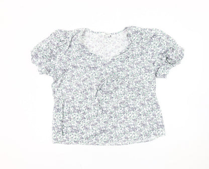Womens UK Size 16 Marks and Spencer Multicoloured Basic Blouse